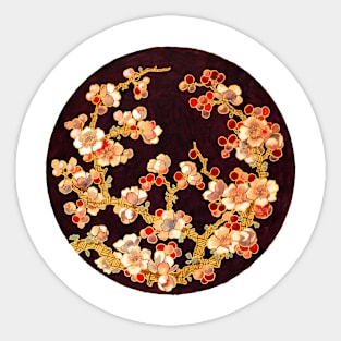 Floral Design Circle 1875 France Sticker